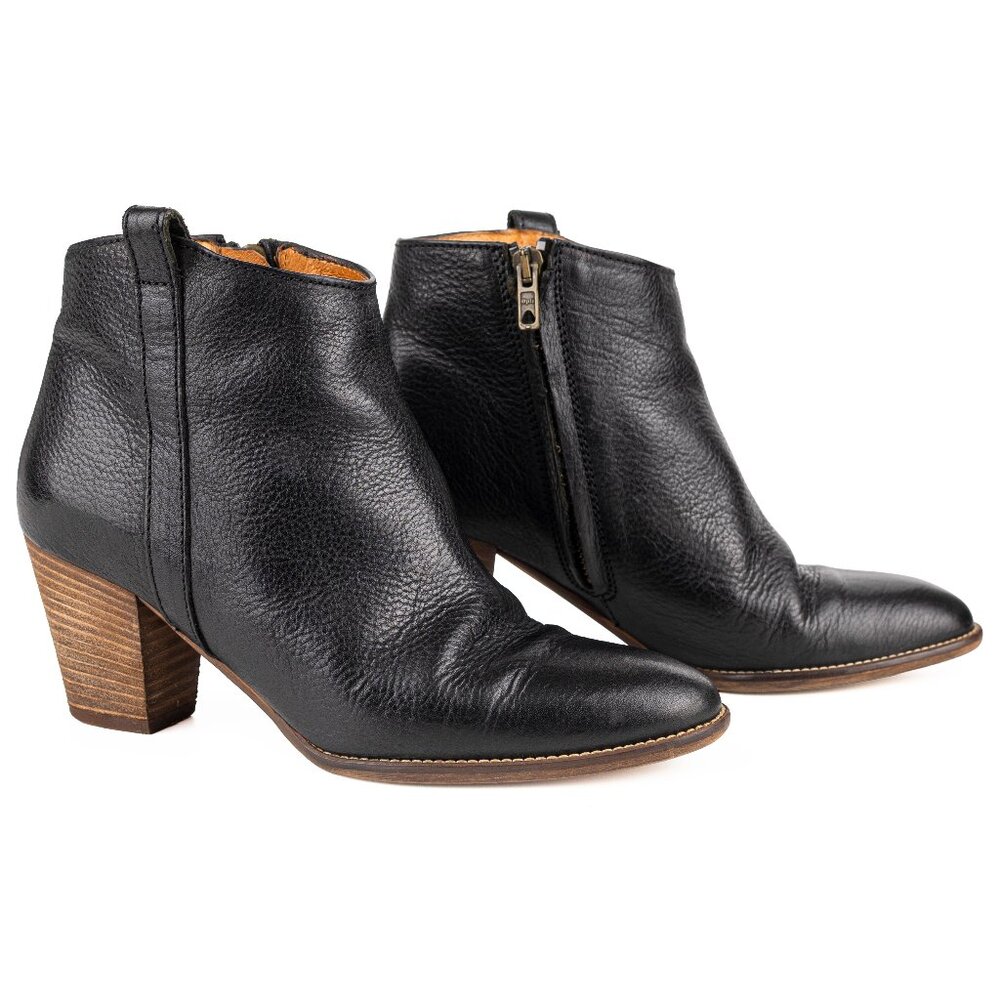 Madewell The Billie Boot Black Leather Ankle Boots – Women’s 7